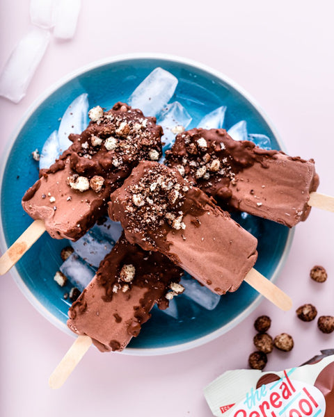 Keto Crispy Coco-Dipped Fudge Pops