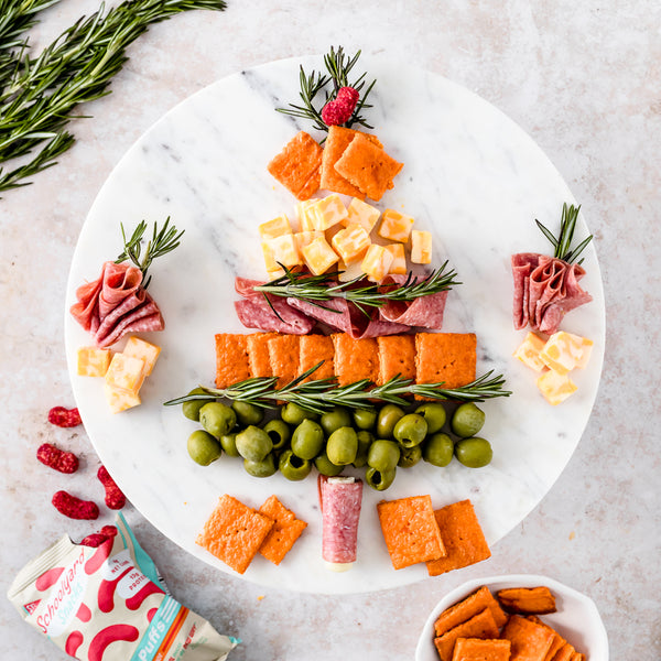 Keto Cheddar Crackers and Holiday Snack Board!