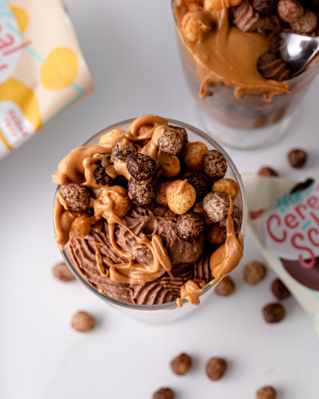Keto Peanut Butter Cup Cereal Parfaits