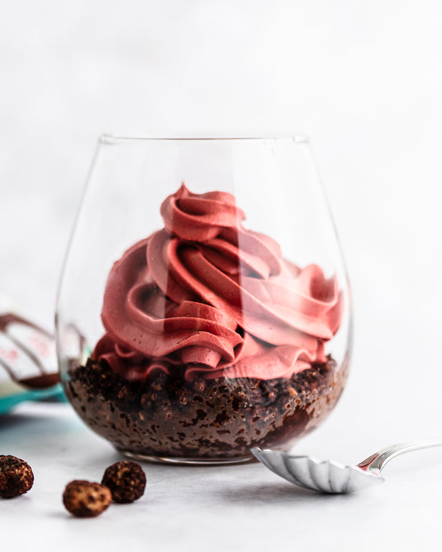 No-Bake Keto Red Velvet Cheesecake for Two