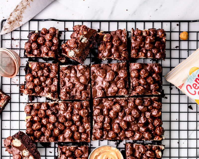 Keto Peanut Butter Crunch Brownies