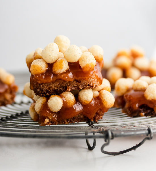 Keto Caramel Pumpkin Bars
