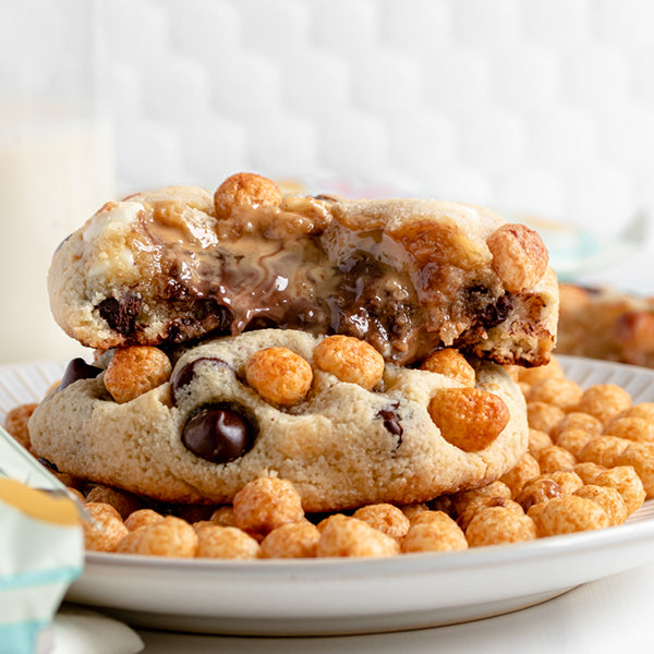 Peanut Butter Stuffed Keto Cereal Cookies