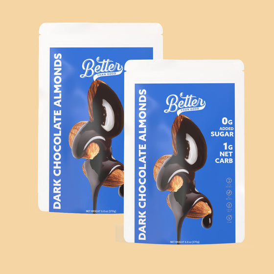 Keto Dark Chocolate Almonds 6.0 oz ( 2 Packs )