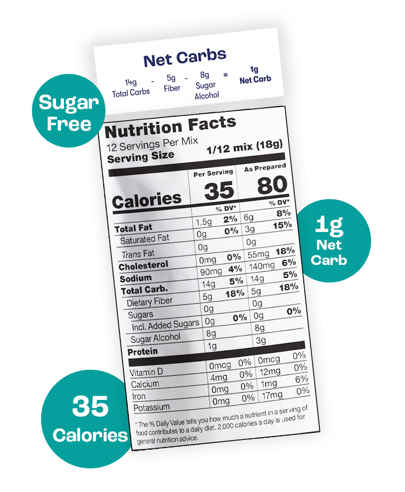 Chocolate Brownie Mix Nutritional Facts