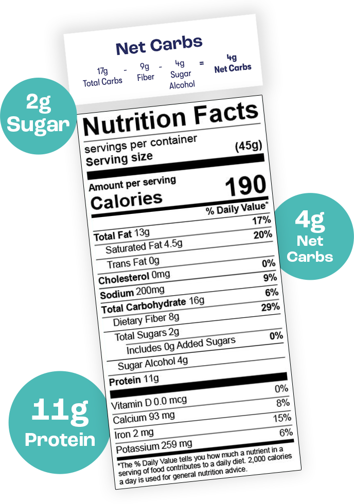 Dark Chocolate Almond Sea Salt Nutritional Facts