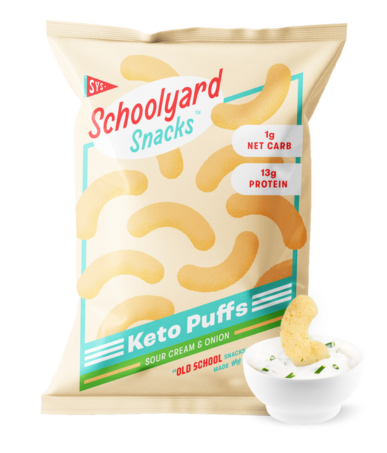 Keto Puffs - Sour Cream & Onion - 12 Pack