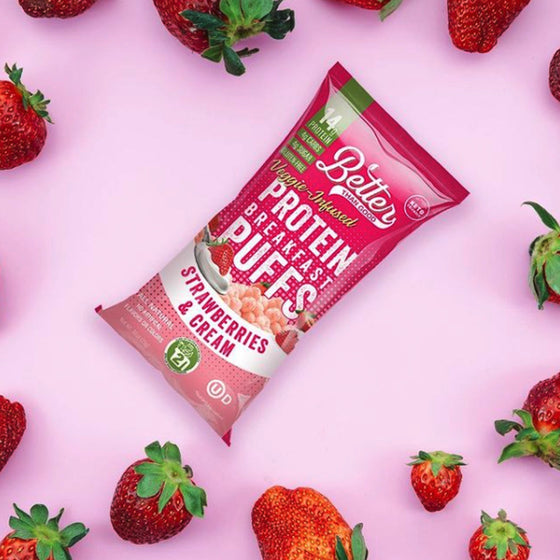 Strawberry & Cream Protein Crisps  (12pk) by Better Than Good