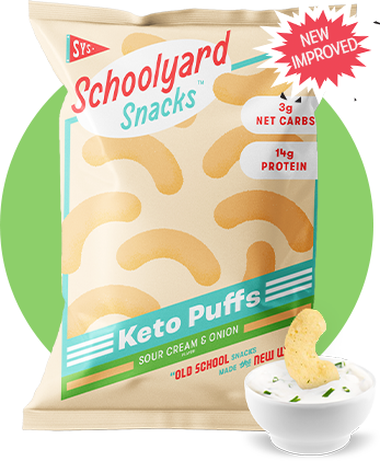 Schoolyard Snacks Sour Cream & Onion Puffs 12pk (26g) - Default Title