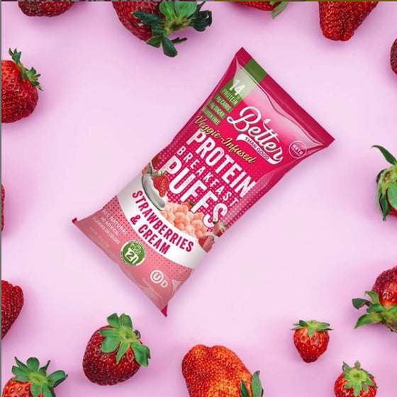 Strawberry & Cream Protein Crisps  (12pk) by Better Than Good